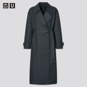 NWT Uniqlo Women U Trench Coat (Dark Gray)